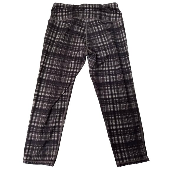 Athleta Womens Gray/Black Plaid Legging Athletic Capris Size Small - Picture 2 of 6